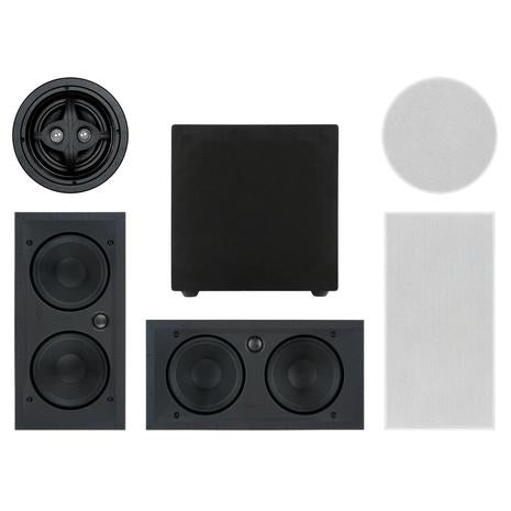 Sonance MAG Premium Series 5.1 In-Wall Surround Sound System With Wireless Subwoofer (Paintable White)