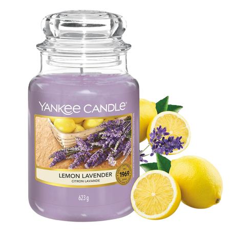 2 Yankee Candle Large Jar Candles – Lemon Lavender Scent