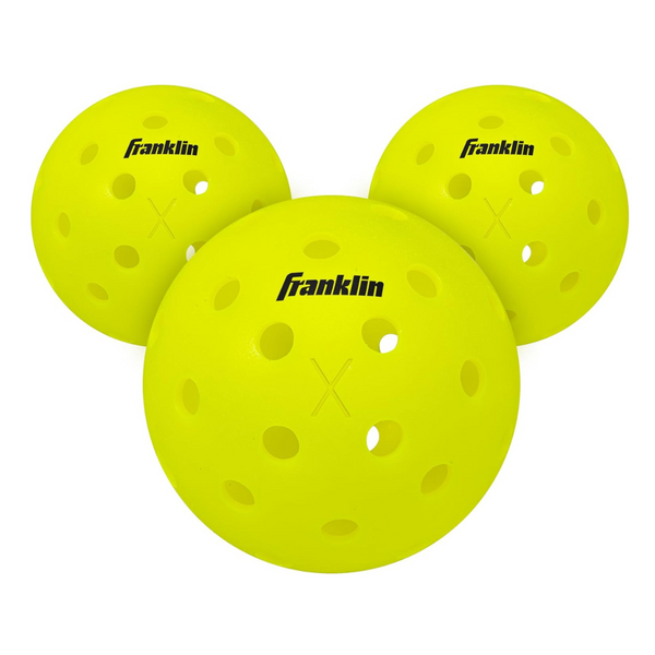 3-Count Franklin Sports X-40 Outdoor Performance Pickleballs Set.