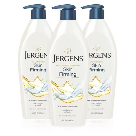 3 Bottles Of Jergens Skin Firming Body Lotion