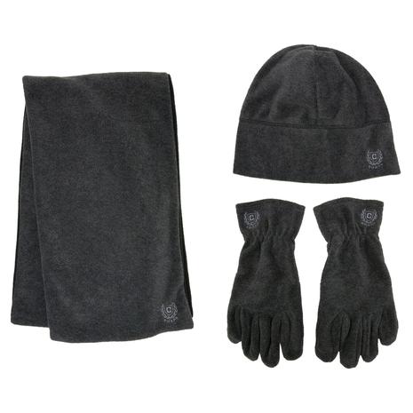 Chaps 3-Piece Fleece Beanie, Glove and Reversible Scarf Set (2 Colors)