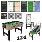 13-In-1 Multi-Game Table for Foosball, Air Hockey, and More Arcade Games