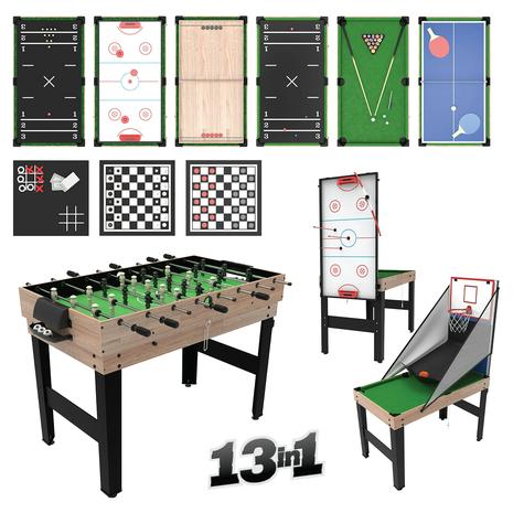 13-In-1 Multi-Game Table for Foosball, Air Hockey, and More Arcade Games