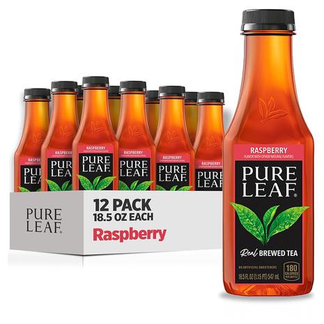 12 Bottles Pure Leaf Raspberry Real Brewed Iced Tea