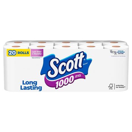 20 Regular Rolls Of Scott Toilet Paper