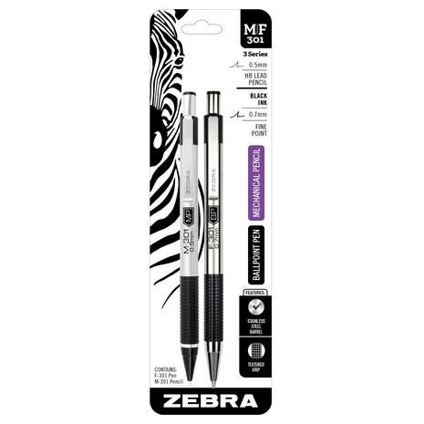 Zebra F-301 Ball Point Pen & M-301 Mechanical Pencil Set