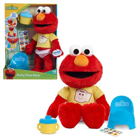 12" Just Play Sesame Street Elmo Potty Time