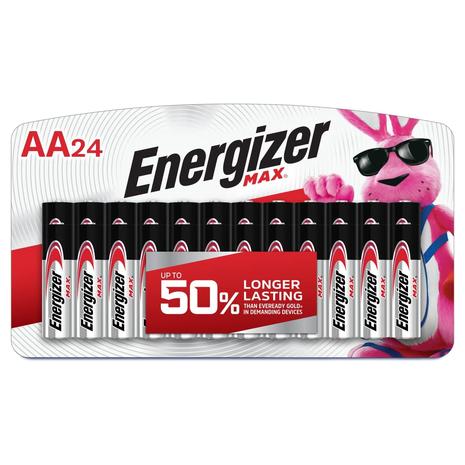 24-Count Energizer Max AA Batteries