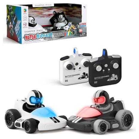 Sharper Image Motor Battles Remote Control Team Battle Racers w/ LED Lights