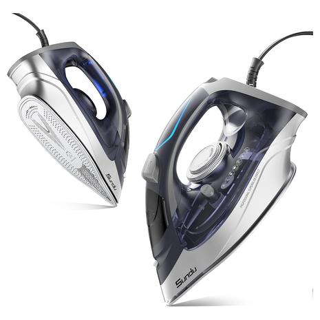 1700W Clothes Steam Iron w/ Nonstick Ceramic Soleplate