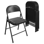 4 Cosco SmartFold Vinyl Folding Chairs