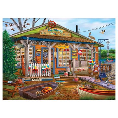 1,000 Piece Castaway Bait and Tackle Jigsaw Puzzle