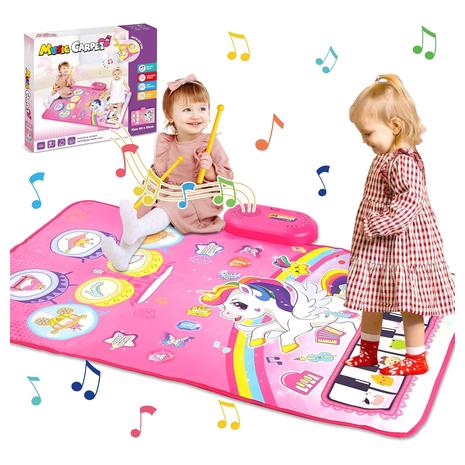 3-in-1 Piano Drum Babies Play Mat