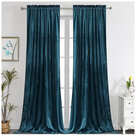 Super Soft Luxury Velvet Curtains – Room Darkening & Thermal Drapes