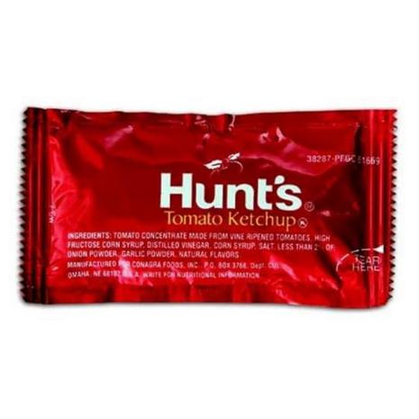 1000 Hunt's Tomato Ketchup Single-Use Packets