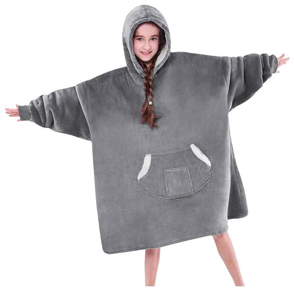 Kid's Wearable Blanket Hoodie