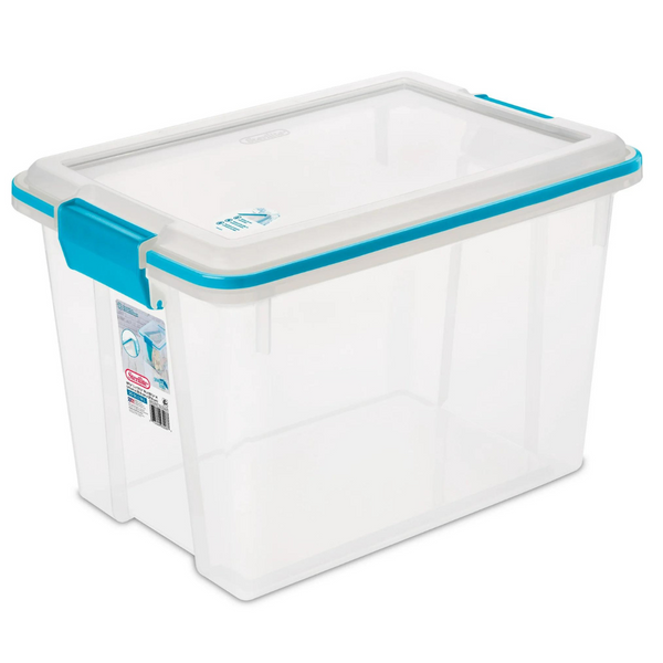 6 Sterilite 20-Quart Clear Storage Boxes