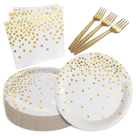 105-Piece Disposable Dinnerware Set