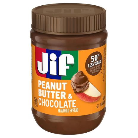 12-Pack Jif Peanut Butter & Chocolate (15oz)