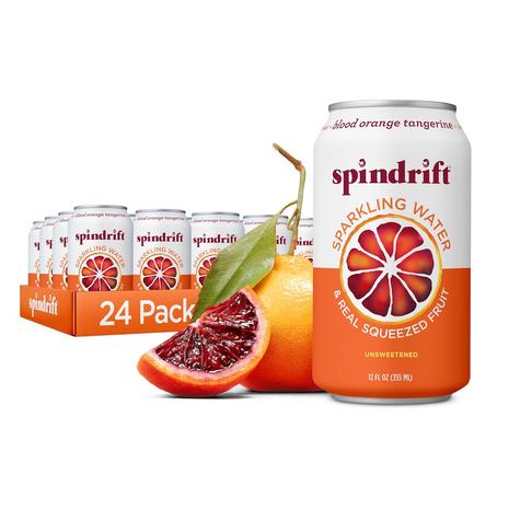 24 Cans Of Spindrift Sparkling Water (4 Flavors)