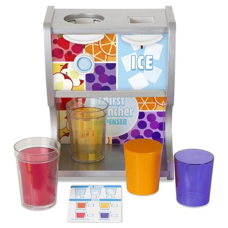 Melissa & Doug Wooden Thirst Quencher Drink Dispenser With Accessories