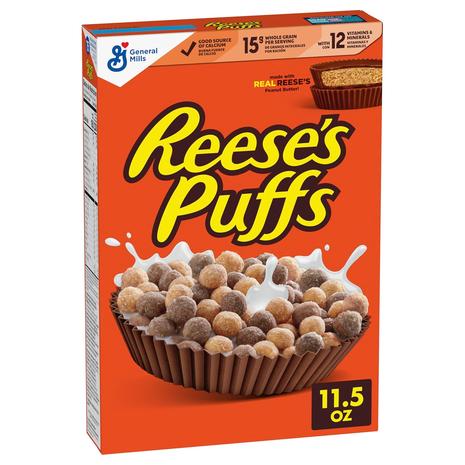 Reese's Puffs & Honey Nut Cheerios Breakfast Cereal On Sale