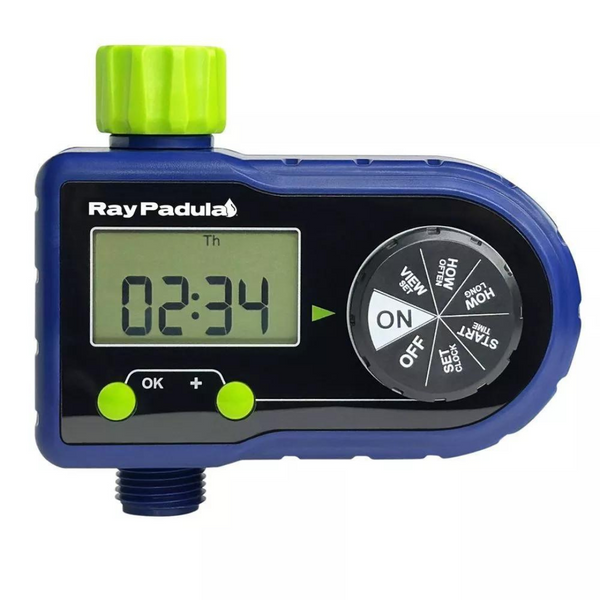 Ray Padula 1-Zone Programmable Electronic Sprinkler Timer For Yard