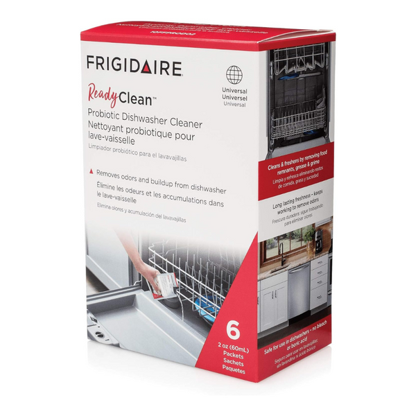 Frigidaire Ready Clean Probiotic 6 Treatments Dishwasher Cleaner