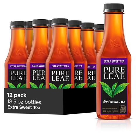 12 Bottles of Pure Leaf Real Brewed Extra Sweet Iced Tea