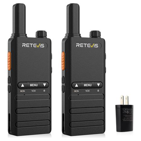 2-Pack Rechargeable Mini Walkie Talkies