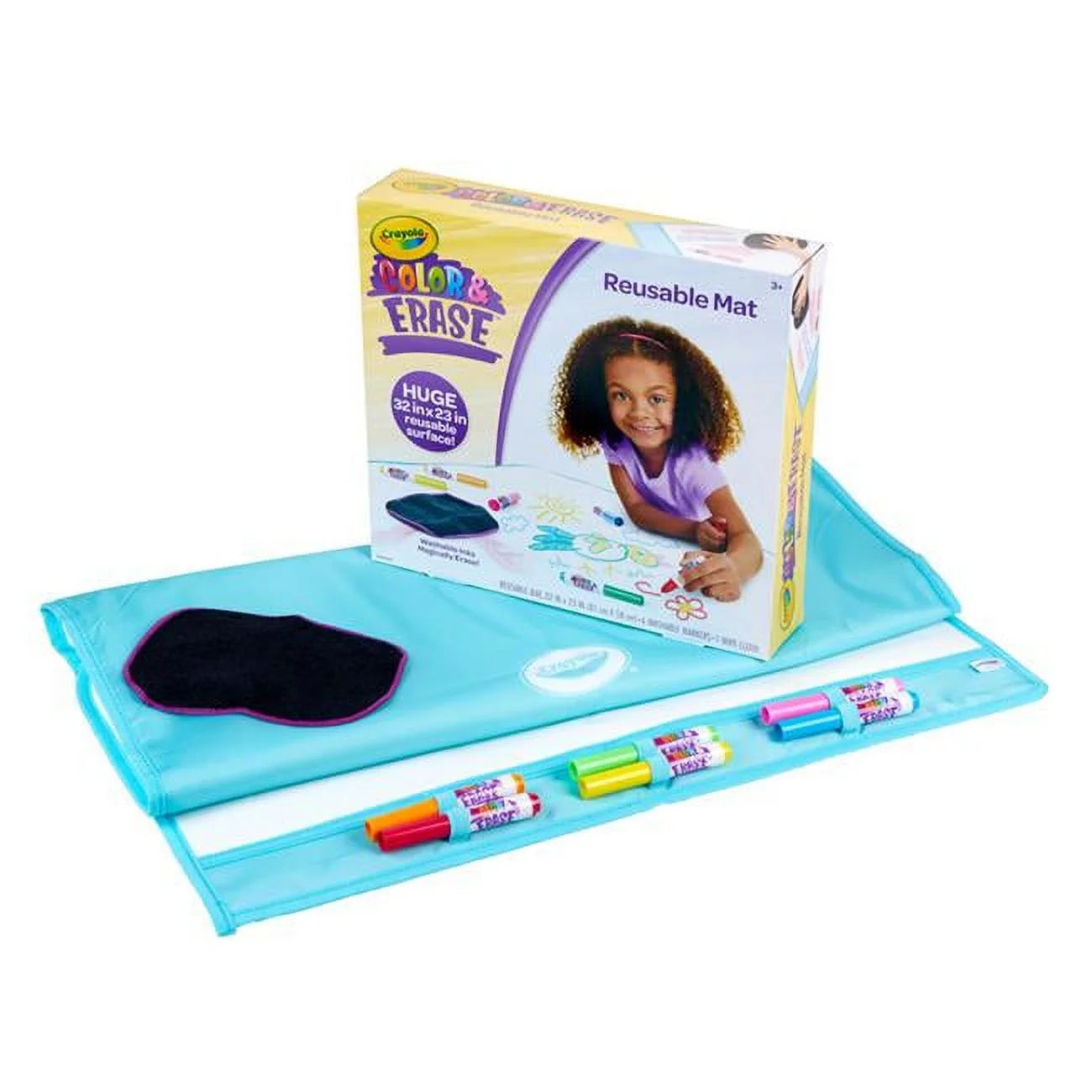 Crayola Color & Erase Reusable Mat With Markers