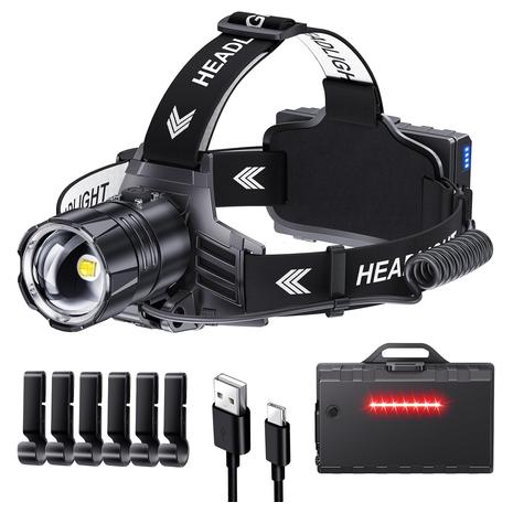 LED Rechargeable Adjustable Headlamp w/ 5 Modes