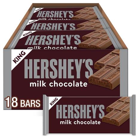 18 Hershey’s King Size Milk Chocolate Candy Bars