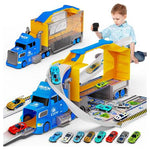 2-In-1  Car Carrier With Race Track