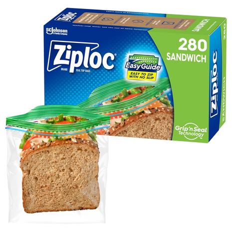 280 Ziploc Sandwich Bags