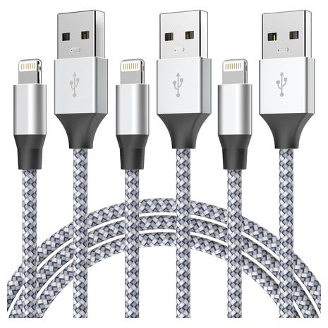 3 - 6 Foot iPhone Fast Charging Cables