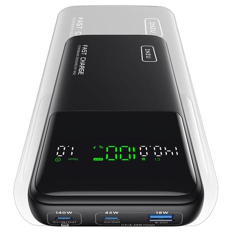 25000mAh INIU 140W Compact Power Bank w/ Smart Digital Display