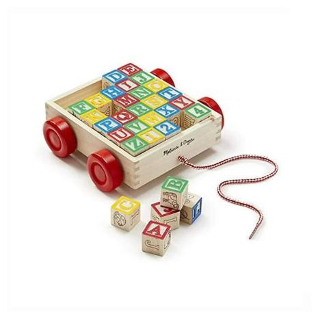 Melissa & Doug Classic ABC Block Cart