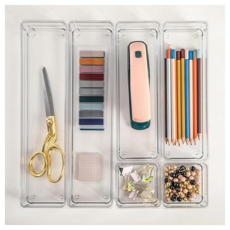 6-Pack Martha Stewart Stackable Drawer Organizers