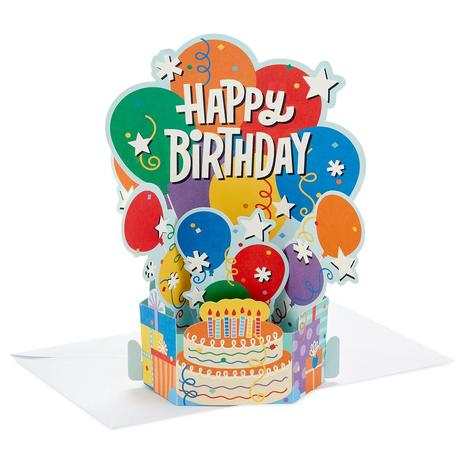 8-Pack Hallmark Paper Wonder Pop Up 3D Birthday Cards