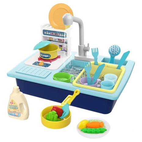 Electric Dishwasher Play Sink With Running Water