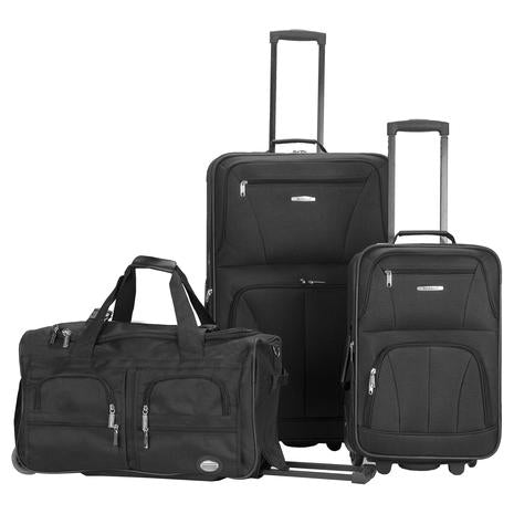 Rockland 3-Piece Upright Luggage Set