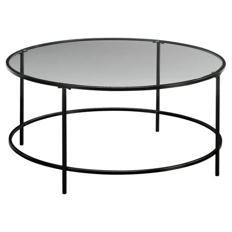 Round Glass Top Coffee Table