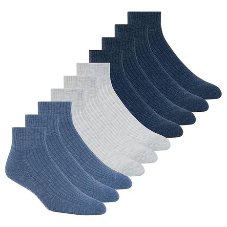 10 Pairs of Skechers Cushioned Quarter Crew Socks (5 Styles)