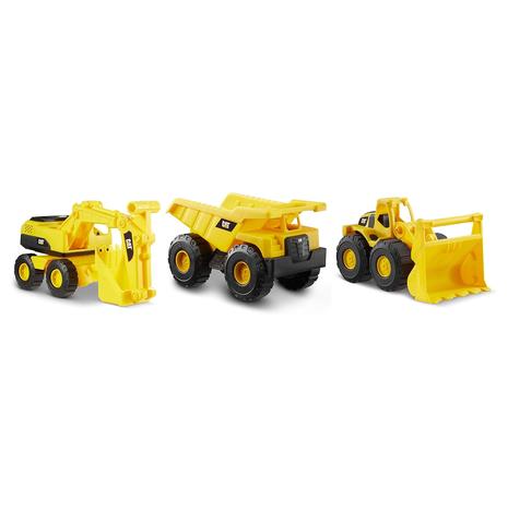 3-Pack CAT Mini Crew Construction Vehicles