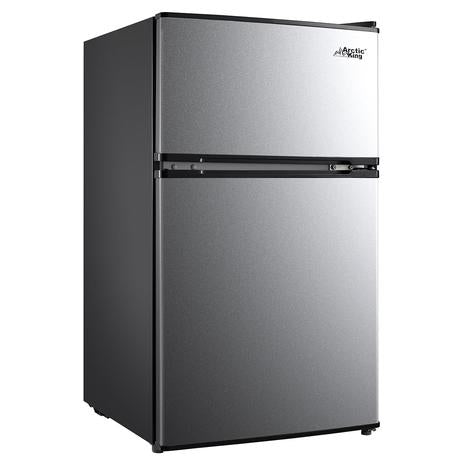 Arctic King 3.2 Cu Ft Mini Fridge w/ Freezer (Stainless Steel)