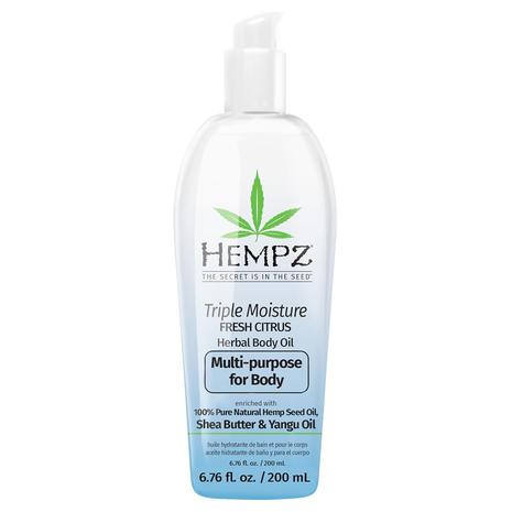 6.76oz Hempz Triple Moisture Fresh Citrus Herbal Hydrating Body Oil