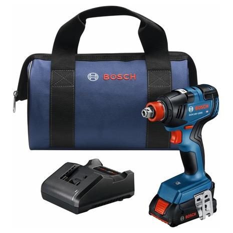 Bosch 18V 2-in-1 Impact Driver/Wrench Kit with Battery & Charger