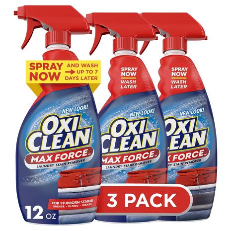 3-Pack OxiClean Max Force Laundry Stain Remover Spray (12oz)