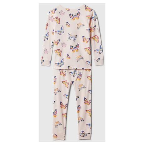 Gap Baby & Toddler Organic Brushed Cotton PJ Set (Pink Butterflies or Dots)